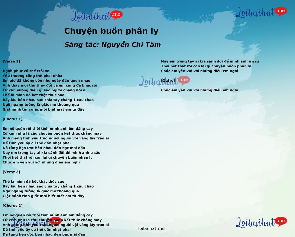 Chuyện buồn phân ly