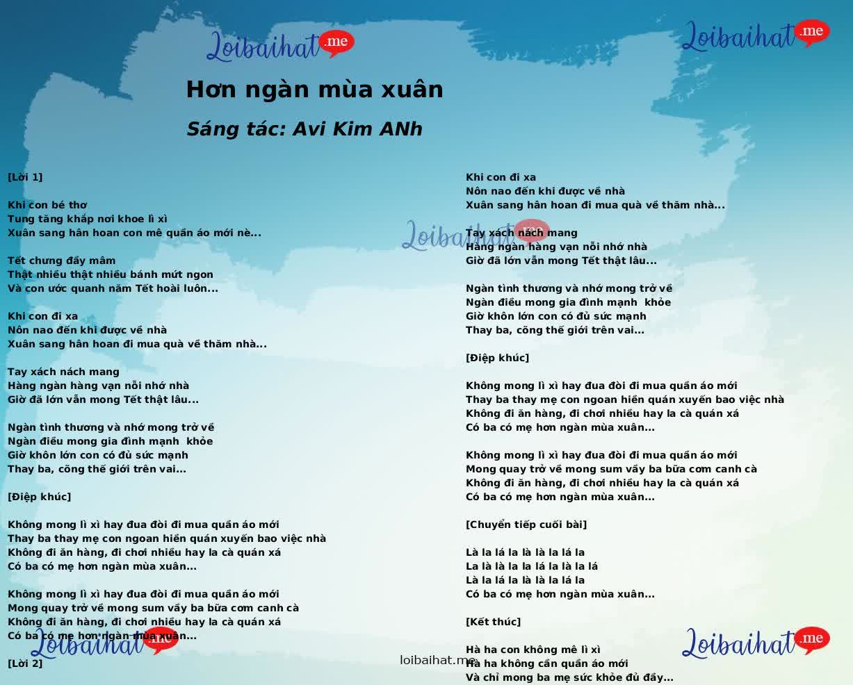 Hơn ngàn mùa xuân