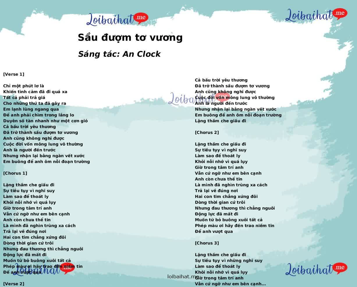 Sầu đượm tơ vương