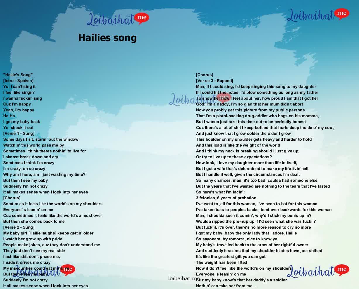 Hailies song