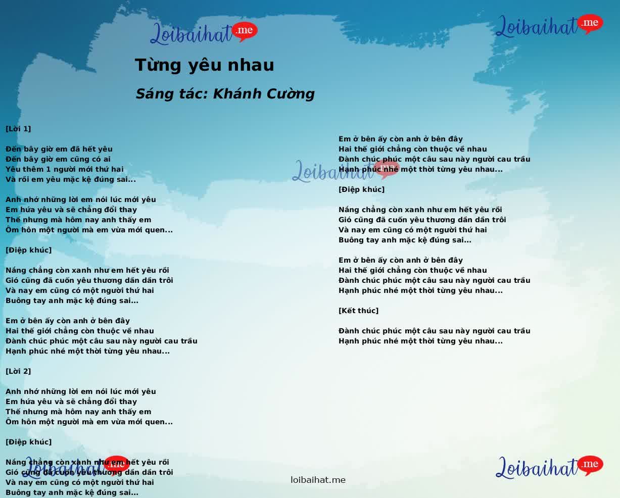 Từng yêu nhau