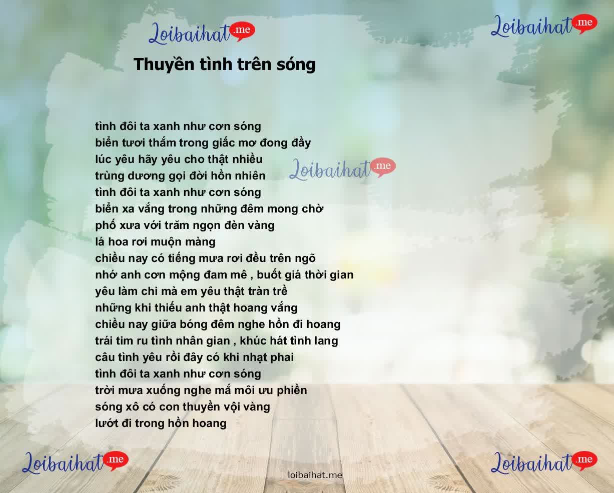 Thuyền tình trên sóng