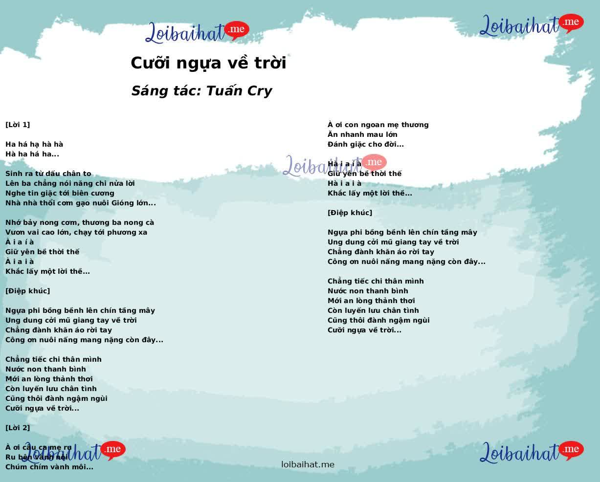 Cưỡi ngựa về trời