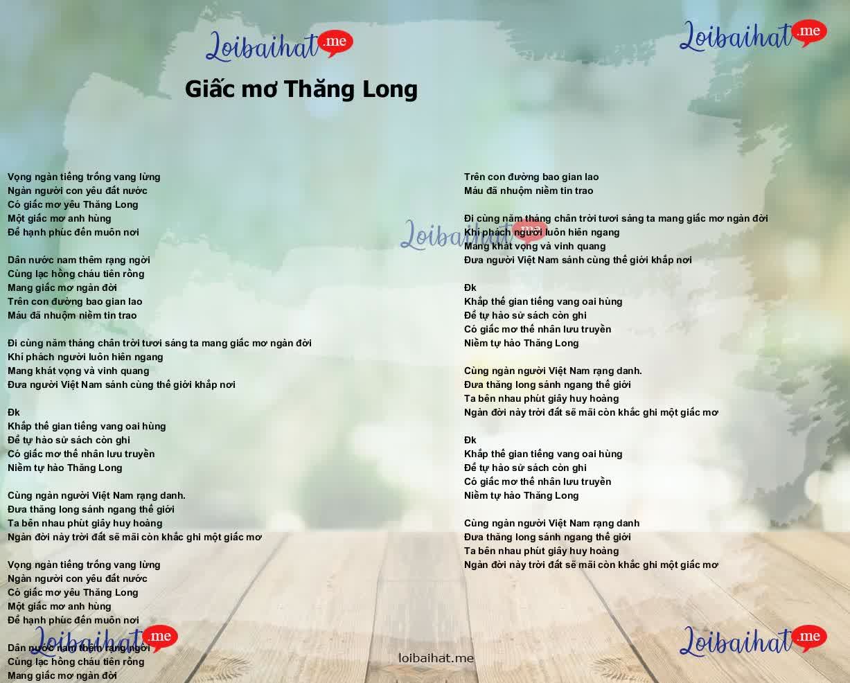 Giấc mơ Thăng Long