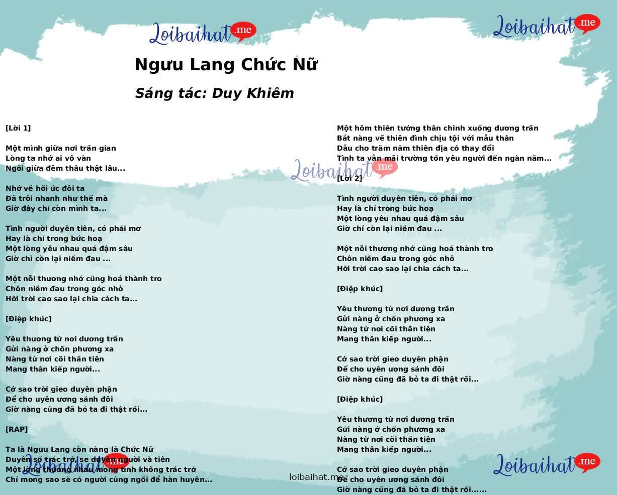 Ngưu Lang Chức Nữ