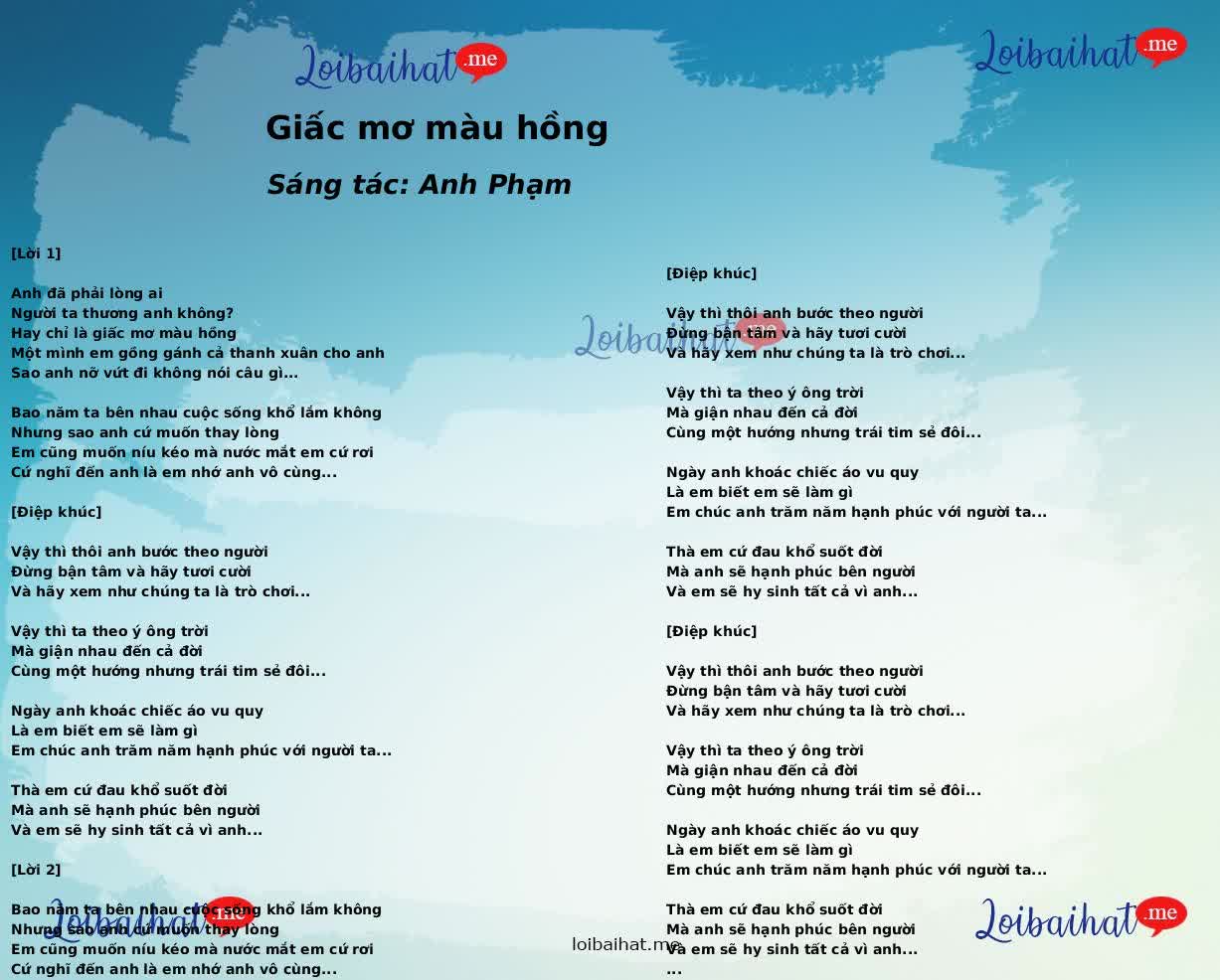 Giấc mơ màu hồng
