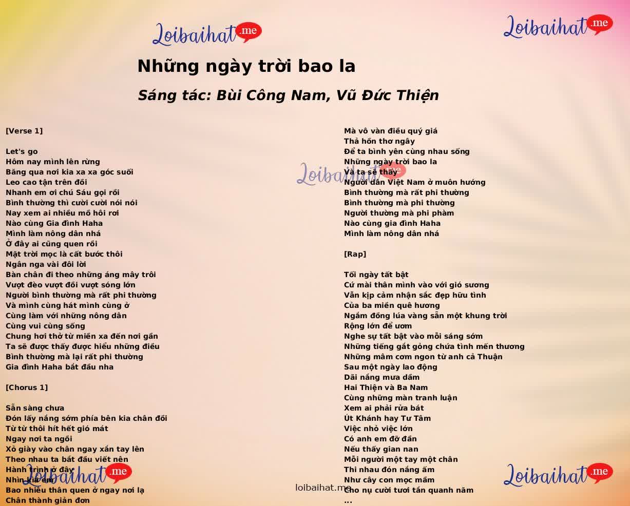 Những ngày trời bao la