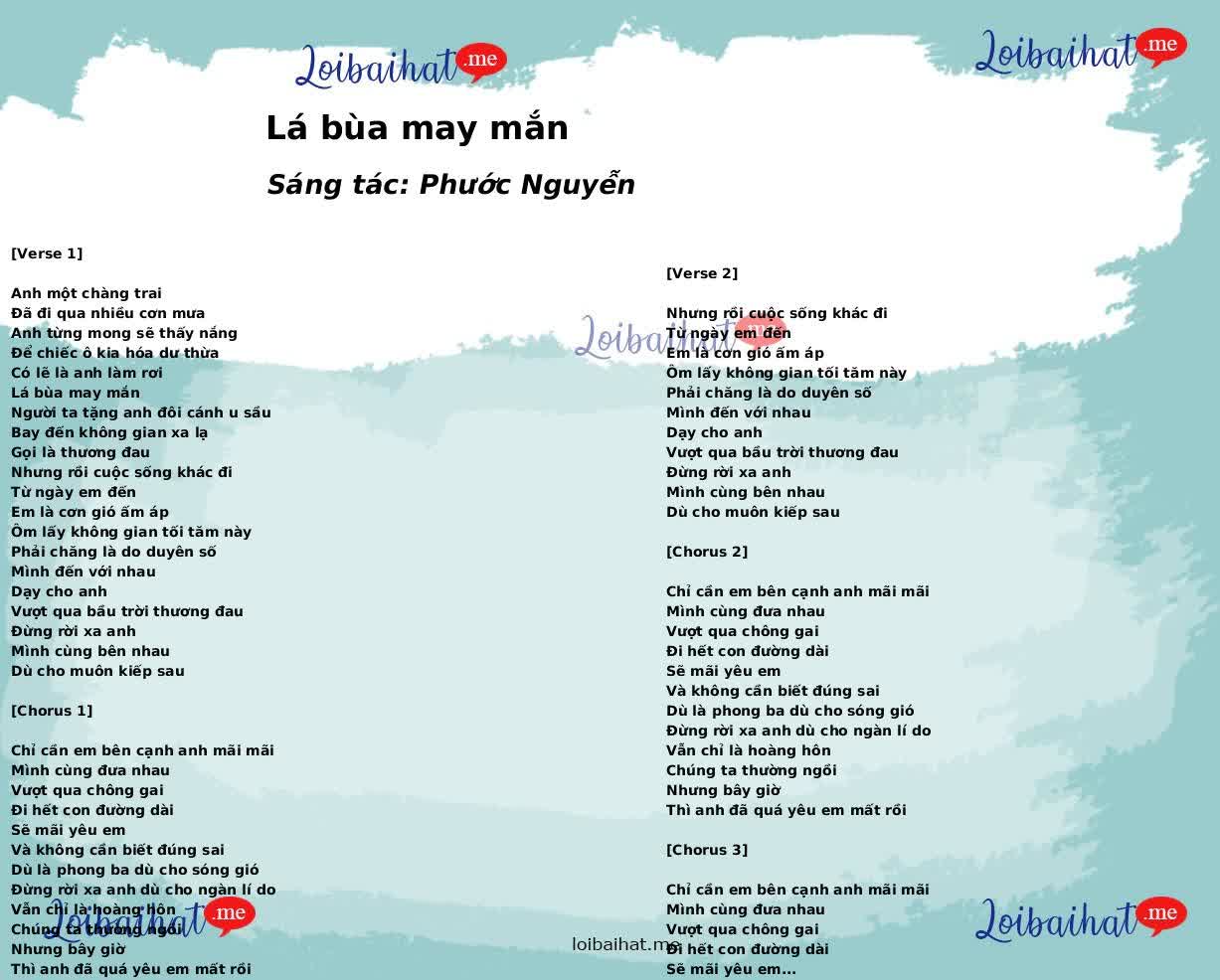 Lá bùa may mắn