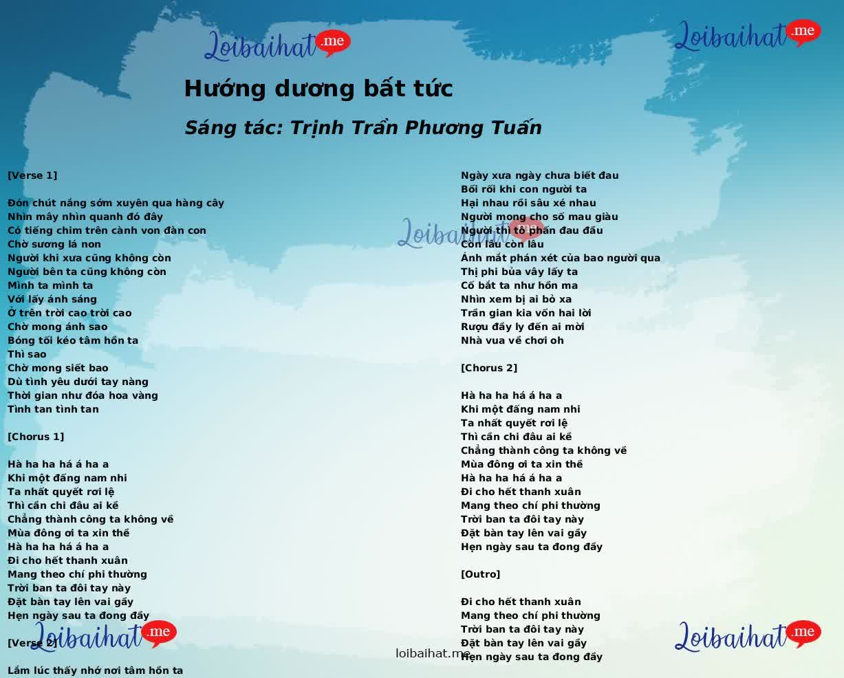 Hướng dương bất tức