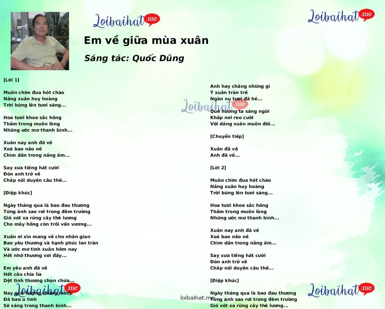 Em về giữa mùa xuân