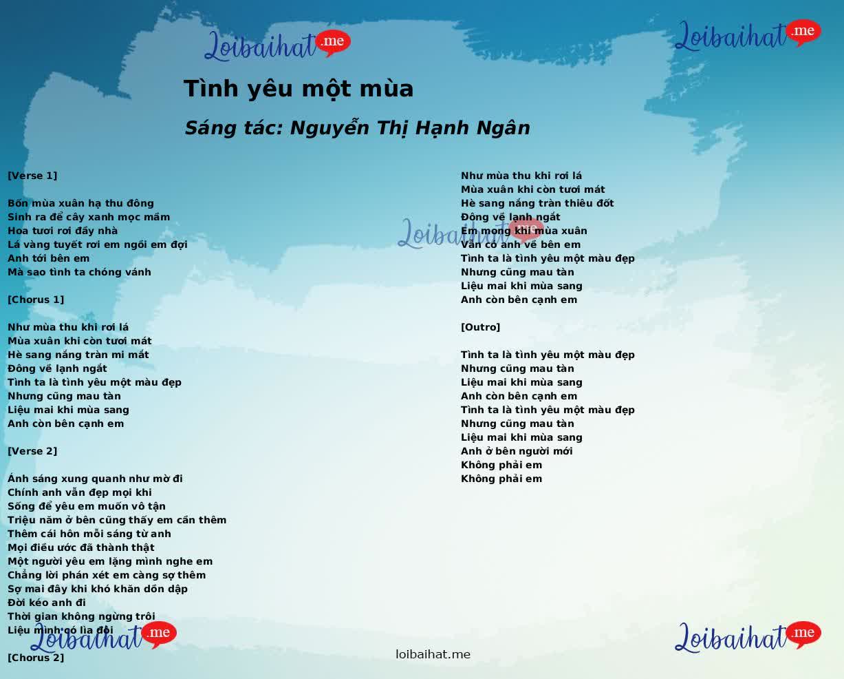 Tình yêu một mùa