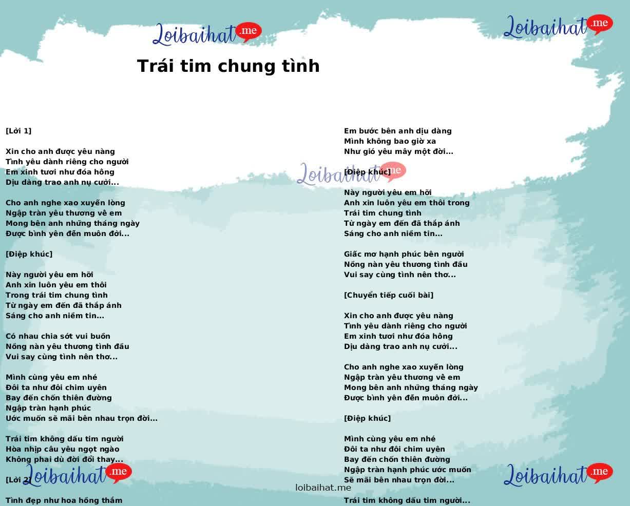 Trái tim chung tình
