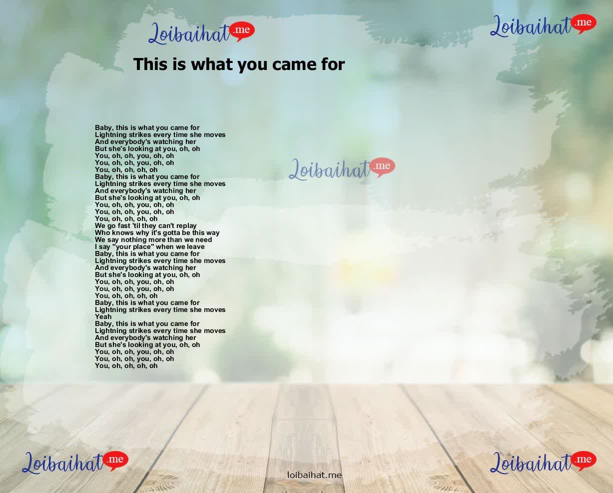 This is what you came for