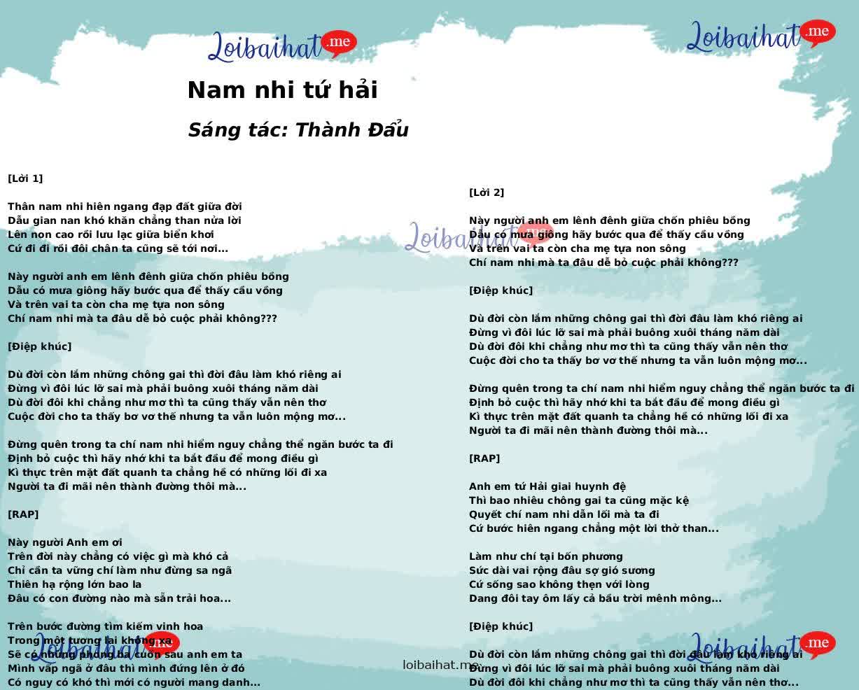 Nam nhi tứ hải