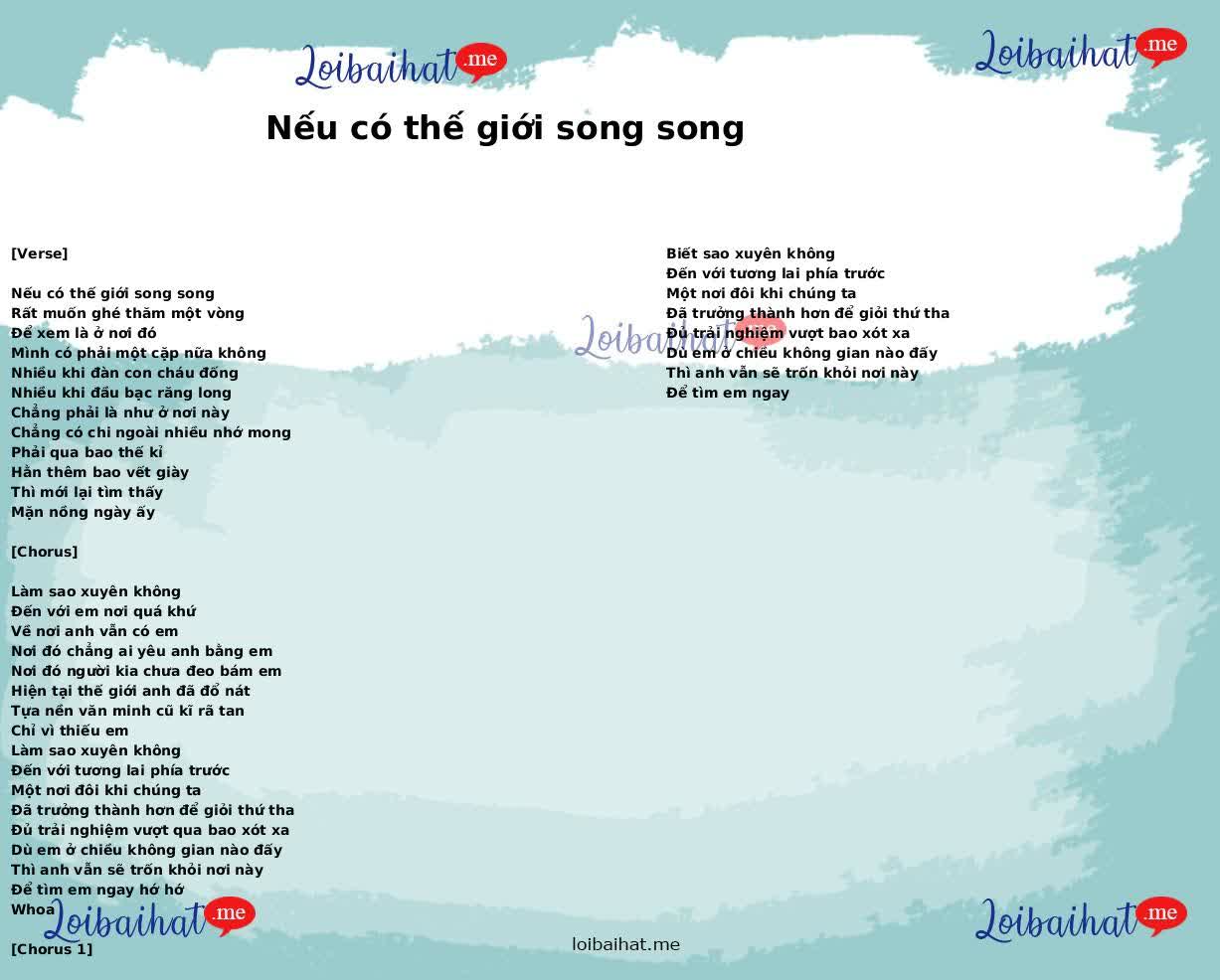 Nếu có thế giới song song