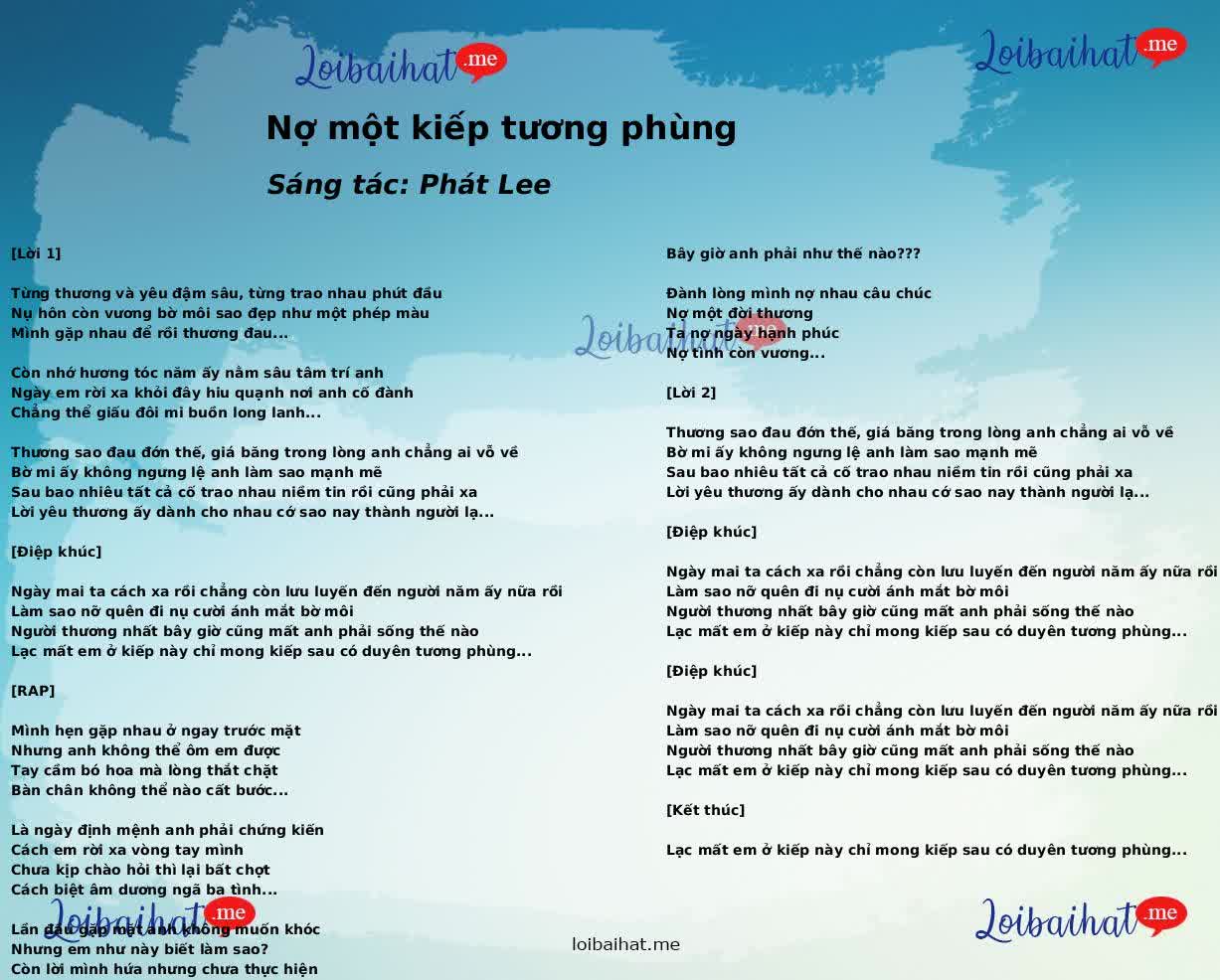 Nợ một kiếp tương phùng