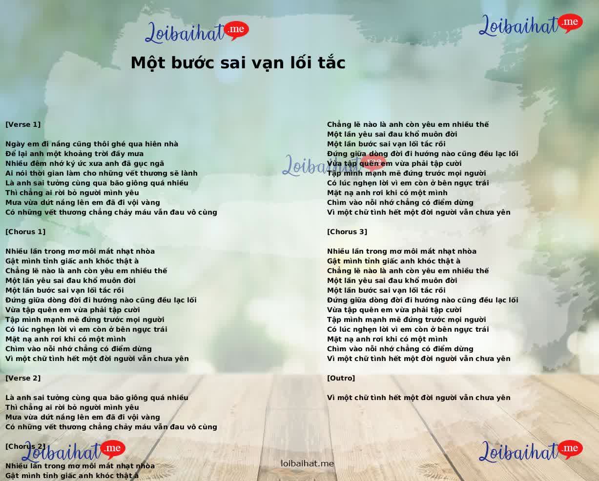 Một bước sai vạn lối tắc
