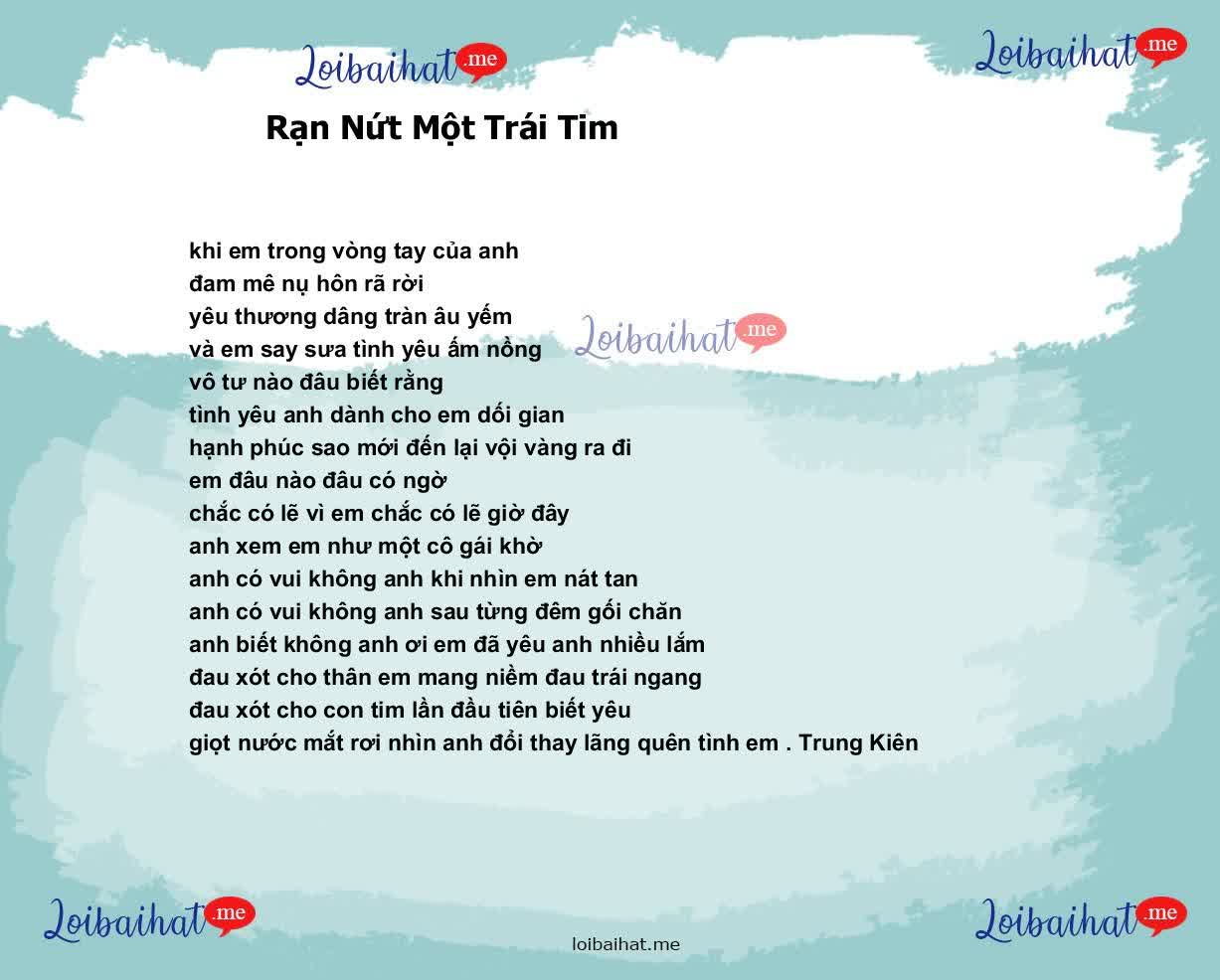 Rạn Nứt Một Trái Tim