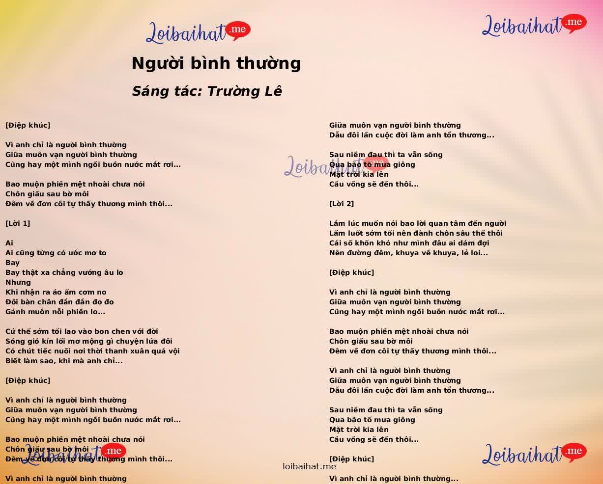 Người bình thường