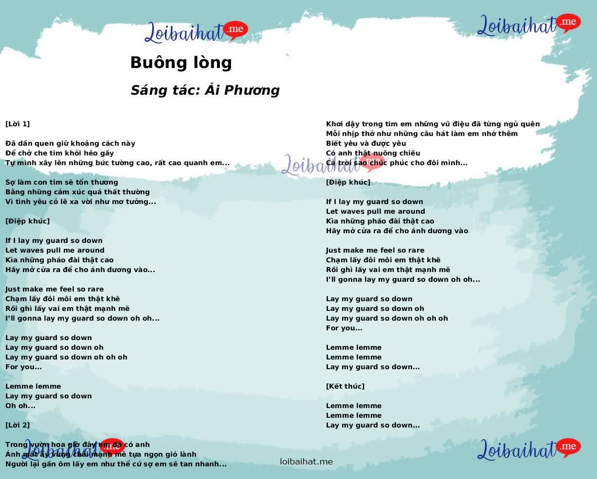 Buông lòng