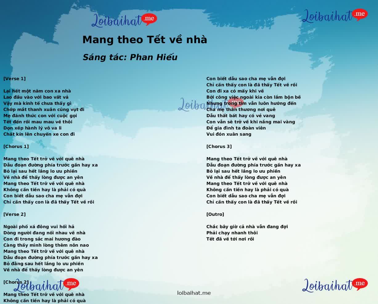 Mang theo Tết về nhà