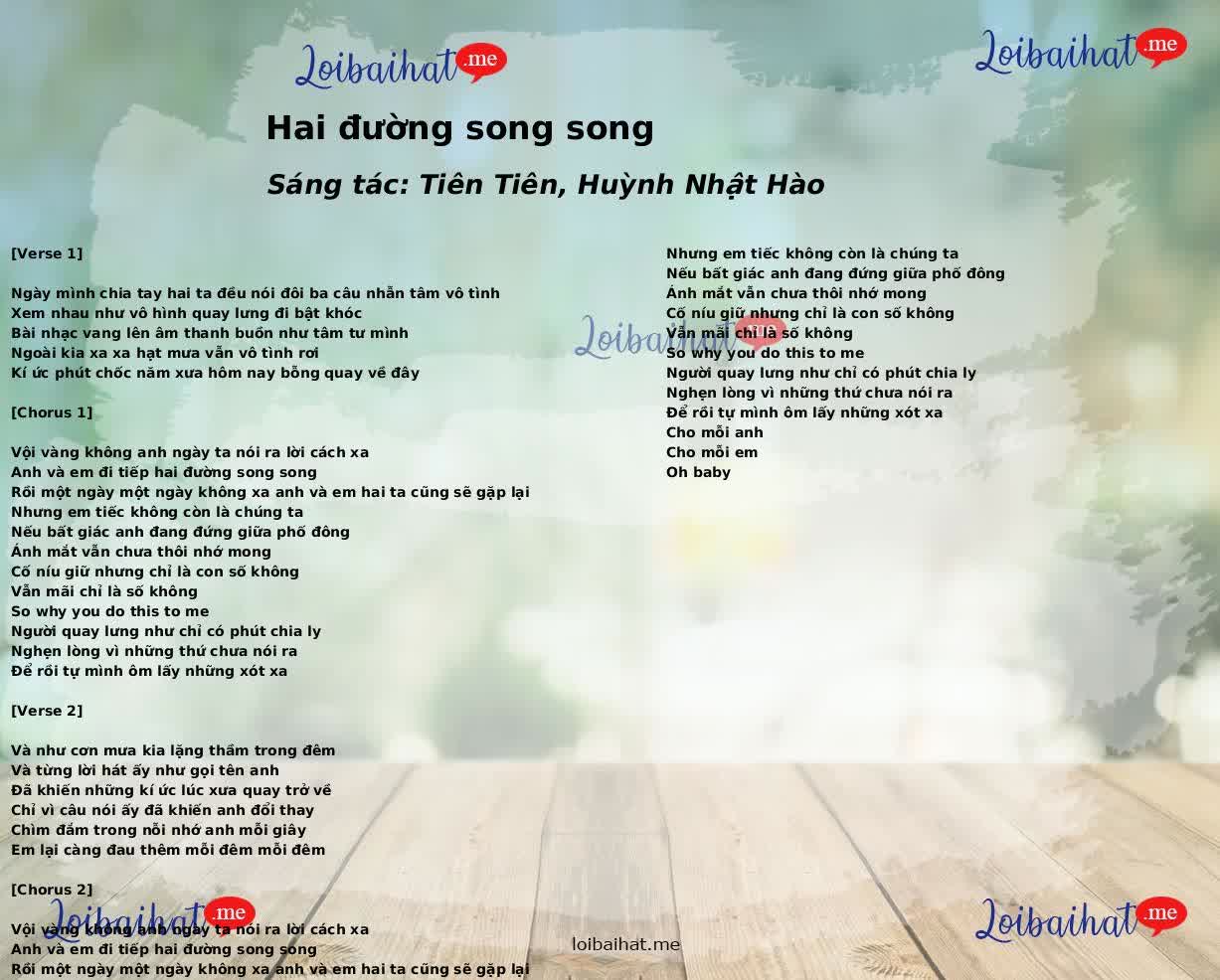 Hai đường song song