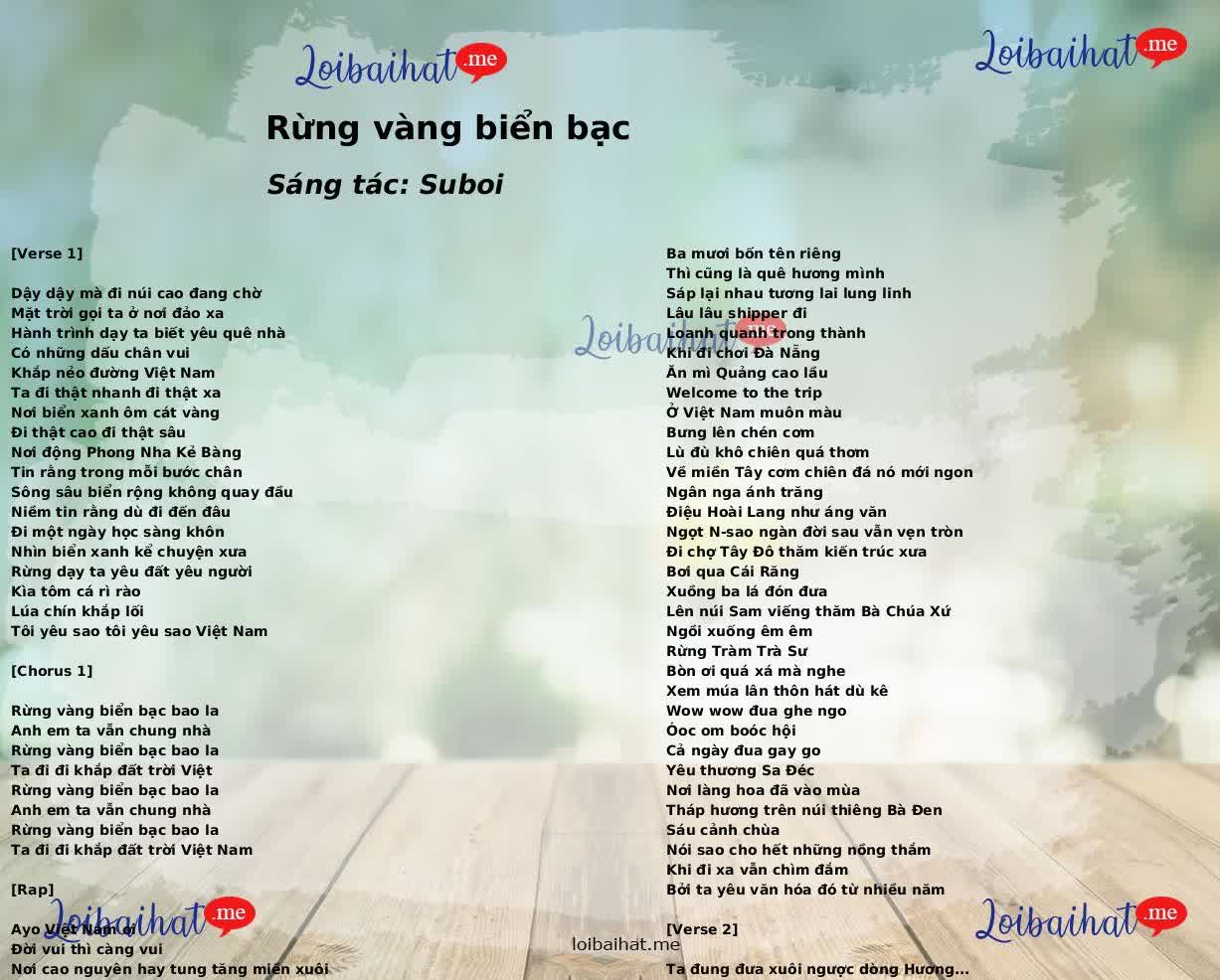 Rừng vàng biển bạc